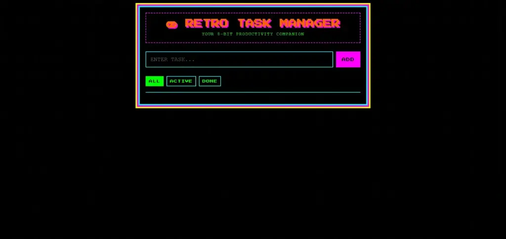 Retro 80s | todo-list