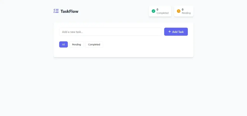 task flow modern | todo list