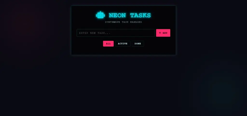 Neon Cyberpunk | todo list