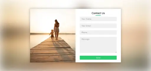 mordern contact us page