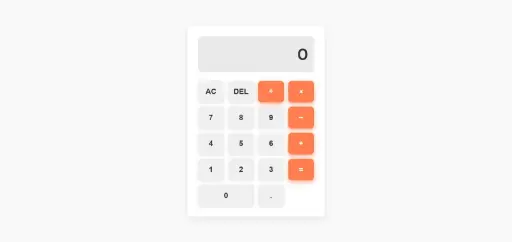 Light Minimal Calculator