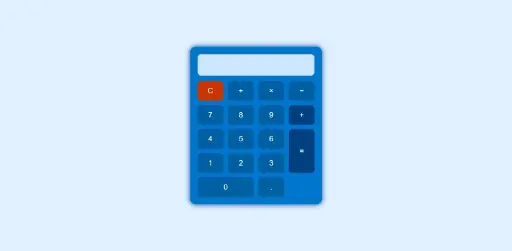 mordern Calculator - Classic Blue