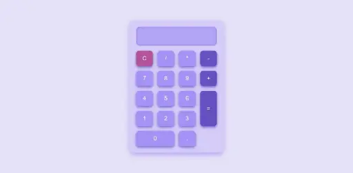 mordern Purple Pastel calculator